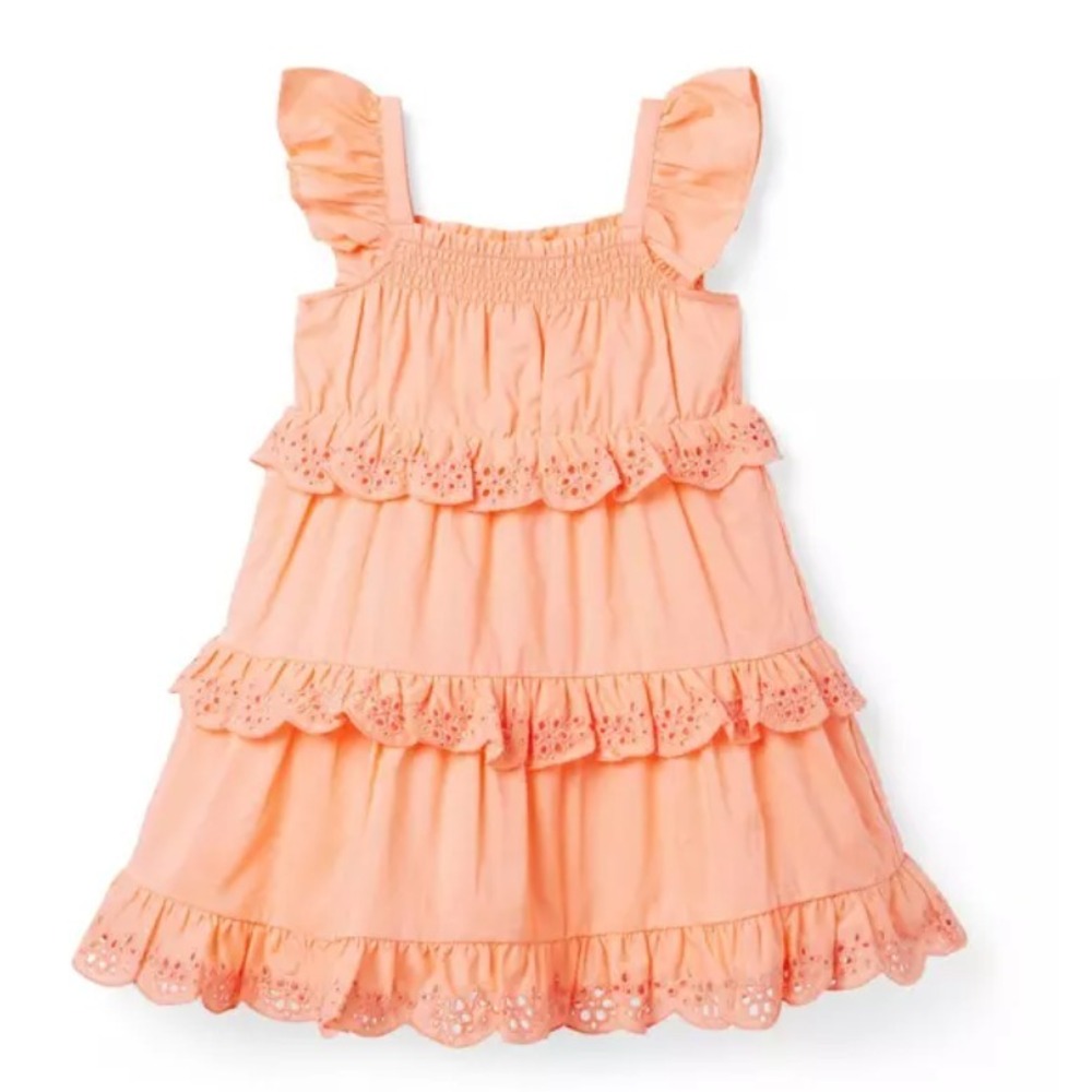 Janie and Jack Eyelet Ruffle Dress‎ Size 3